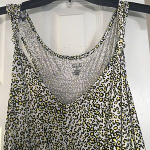 Casual cotton dress with leopard print